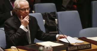 Russian Ambassador to the United Nations Vitaly Churkin takes his seat before a Security Council meeting on the crisis in Ukraine, at the U.N. headquarters in New York March 3, 2014. 
REUTERS/Shannon Stapleton (UNITED STATES - Tags: POLITICS) - RTR3G01X